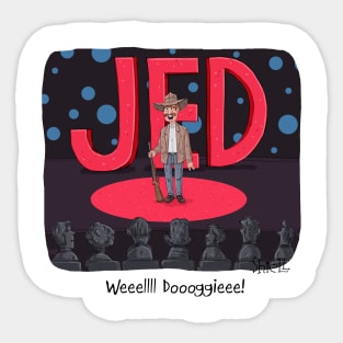 Jed Talks Sticker